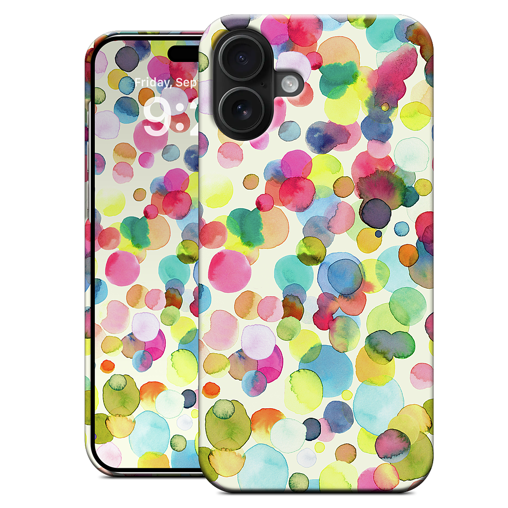 Watercolor Colorful Drops iPhone Case