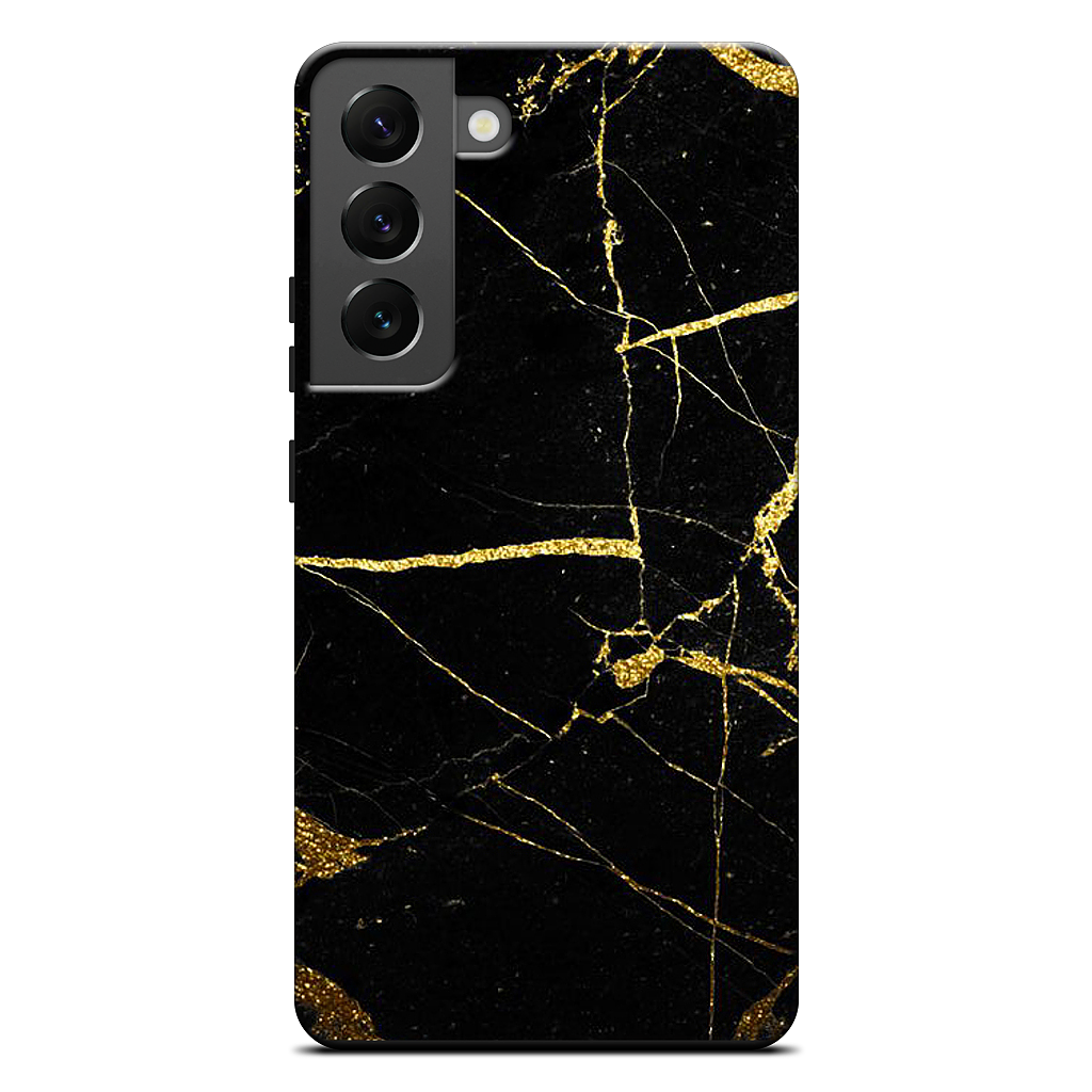Black and Gold Marble Samsung Case