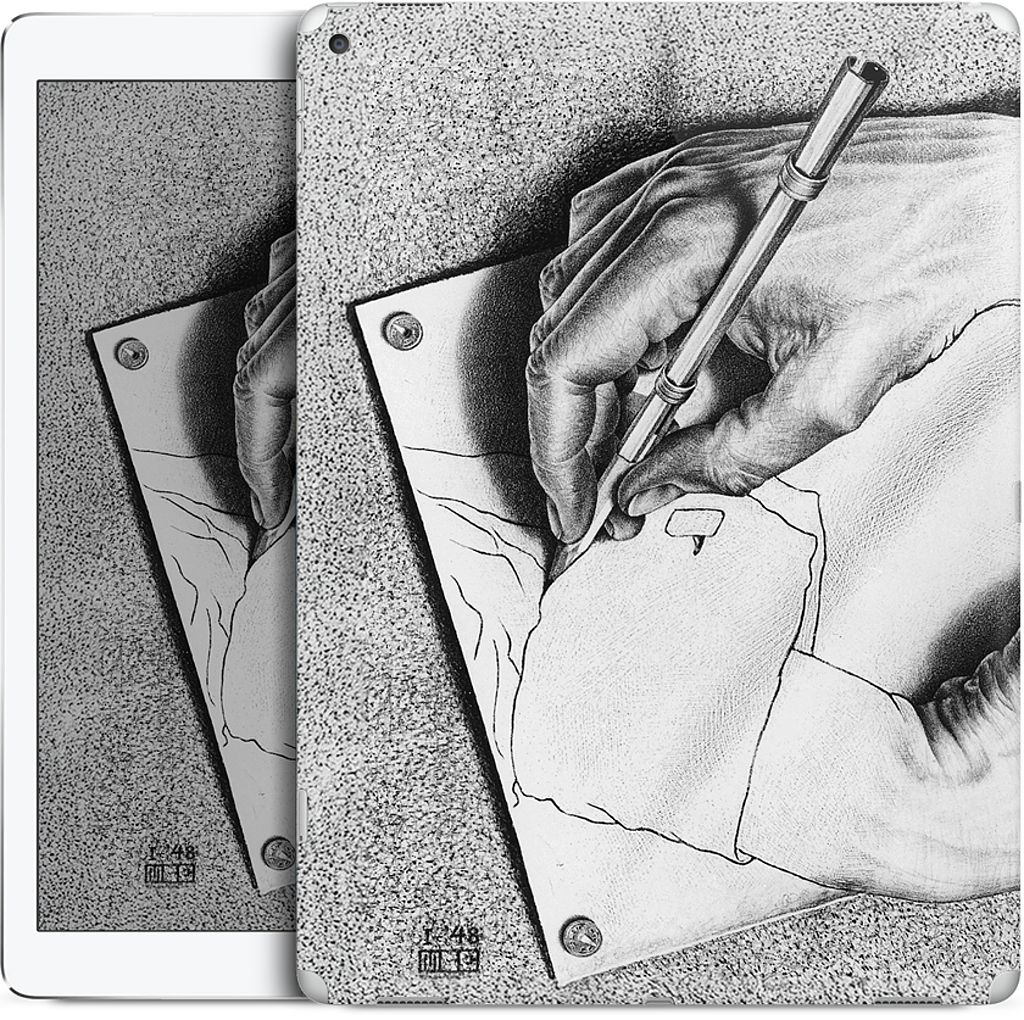 Drawing Hands iPad Skin