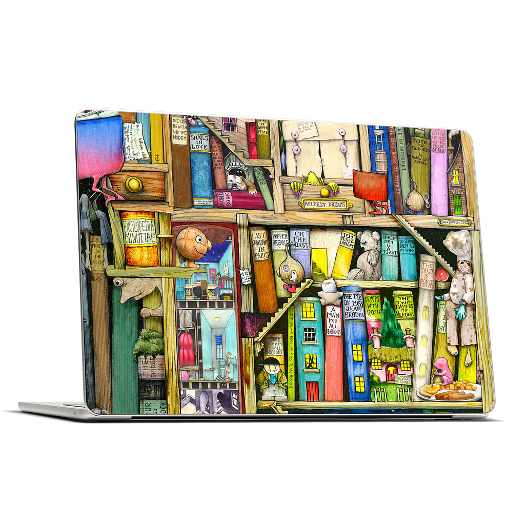 Bookshelf 2c MacBook Skin