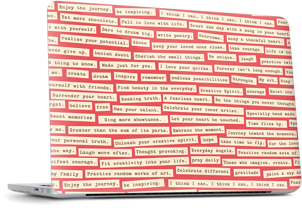 Happy Thoughts MacBook Skin