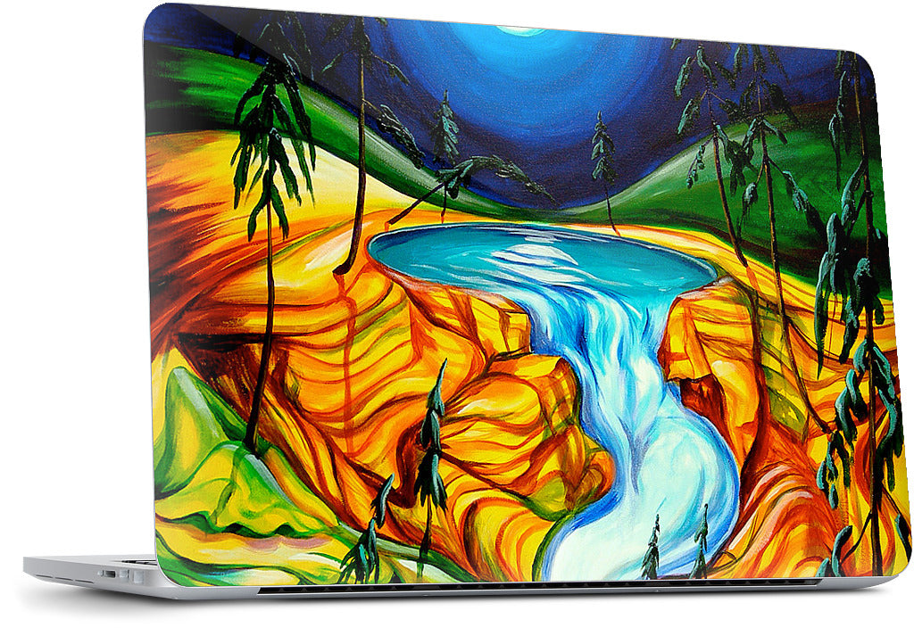 Cup Of Life Athabasca Falls Jasper MacBook Skin