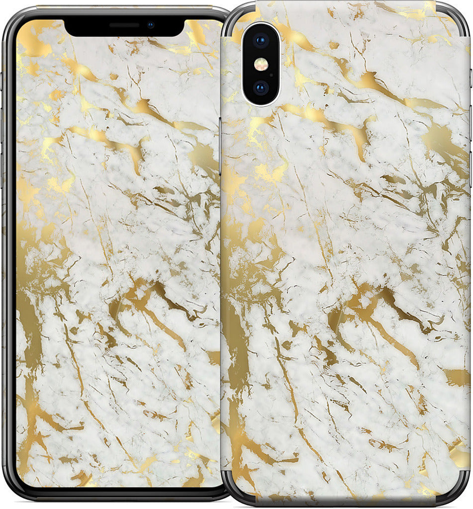 Gold Marble iPhone Skin