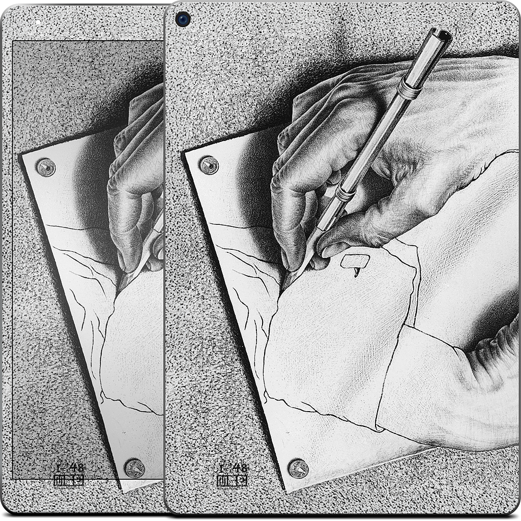 Drawing Hands iPad Skin