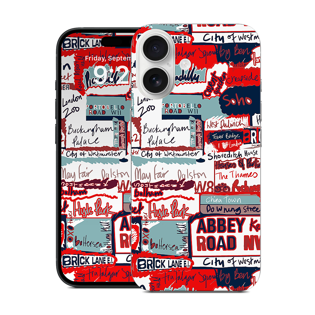 London Words iPhone Skin