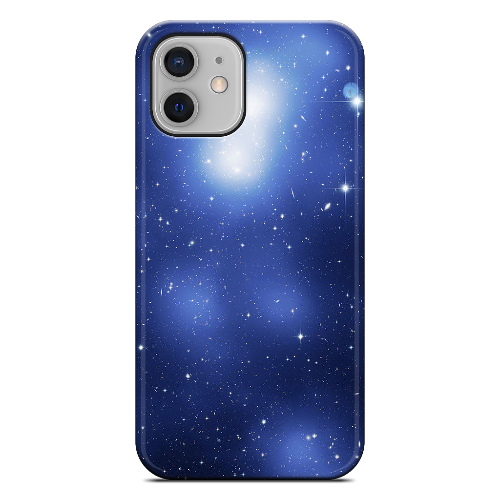 Galaxy Cluster Blue iPhone Case
