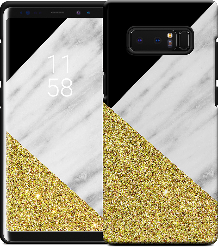 Gold and Real Italian Marble Collage Samsung Case