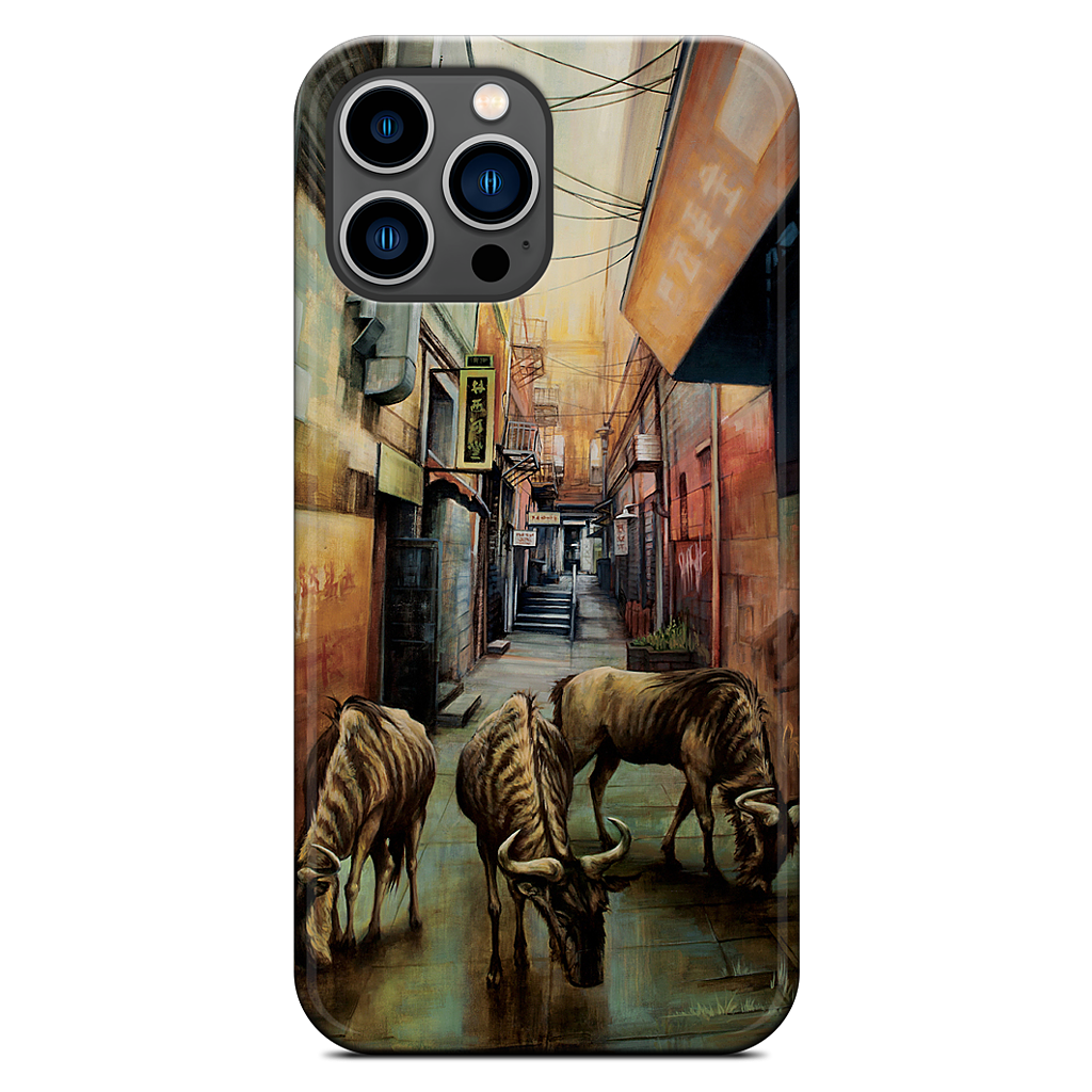 "Street of Three Beasts" -Levinson iPhone Case