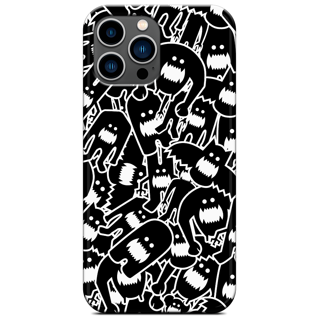 Monster Collage 2 iPhone Case