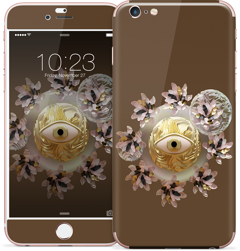 Golden Flowers iPhone Skin