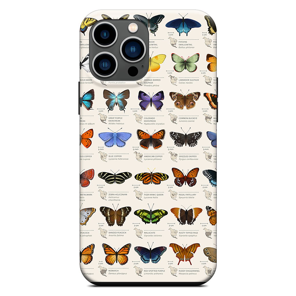 42 North American butterflies iPhone Case