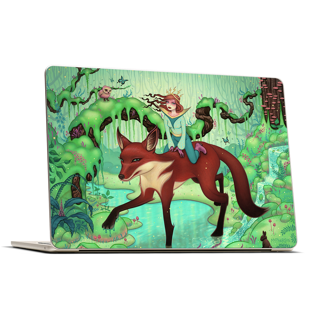 The Fox's Respite MacBook Skin