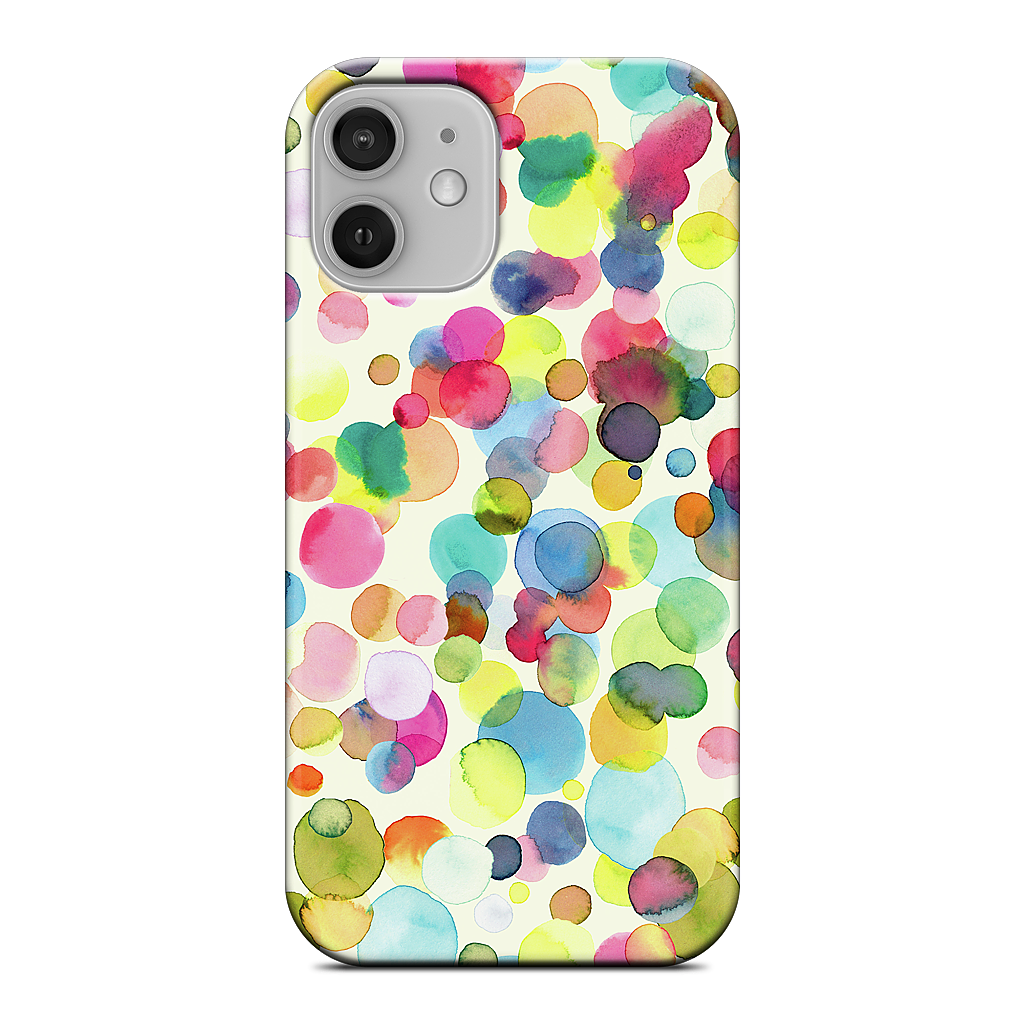 Watercolor Colorful Drops iPhone Case