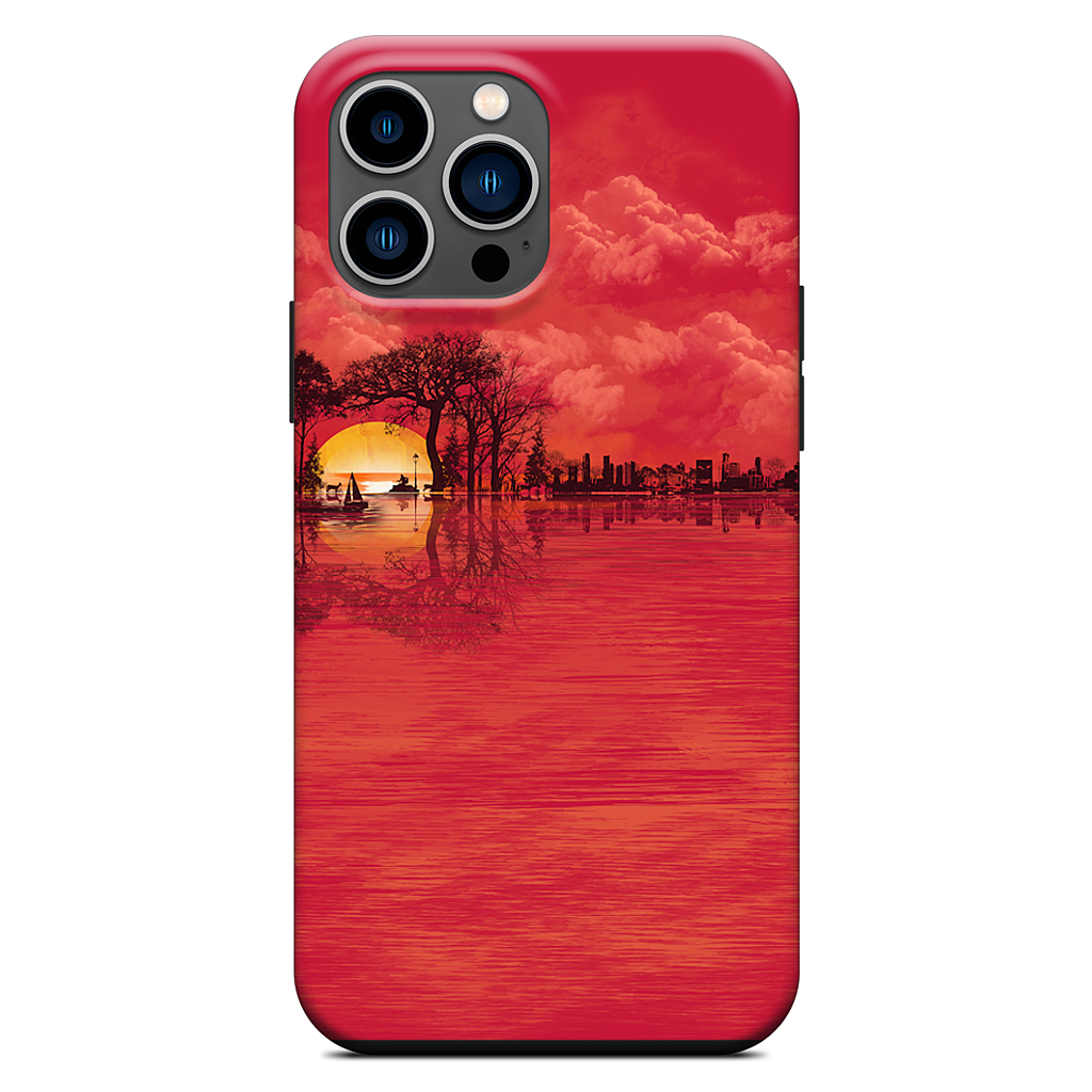Musical Sunset iPhone Case