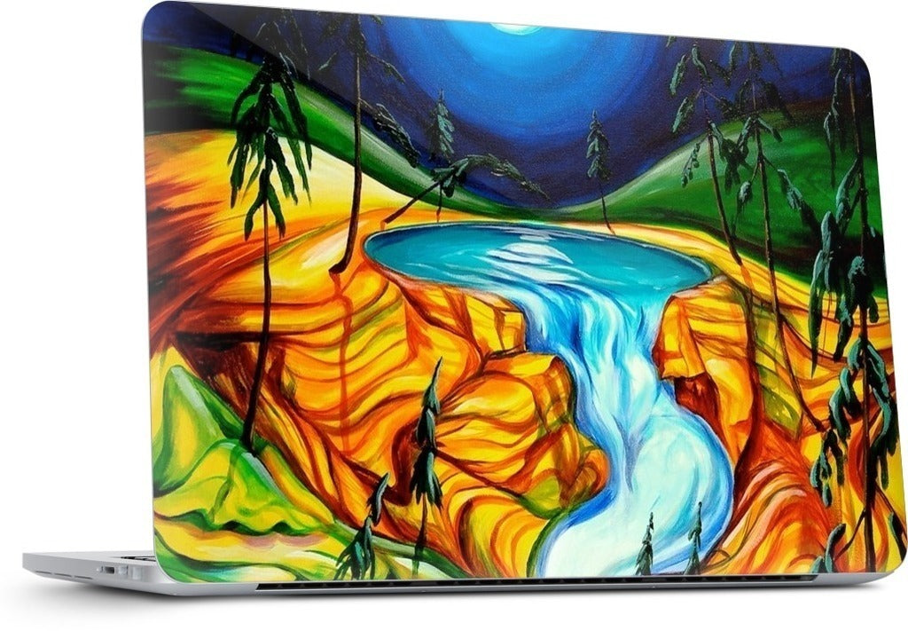 Cup Of Life Athabasca Falls Jasper MacBook Skin