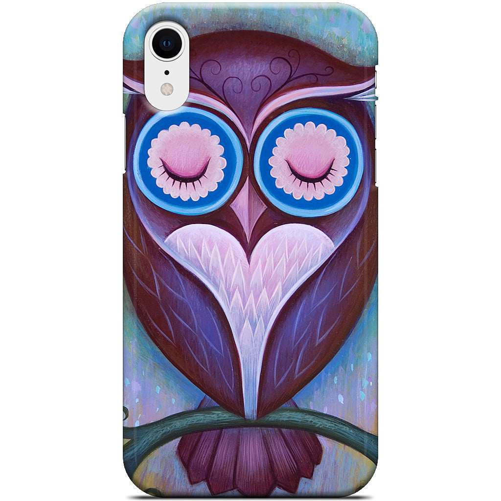 Sleepy Owl iPhone Case
