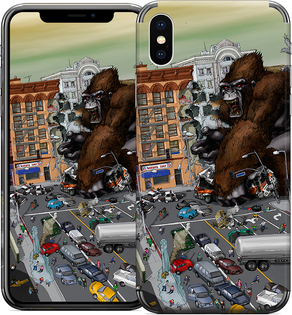 War Of The Monsters iPhone Skin