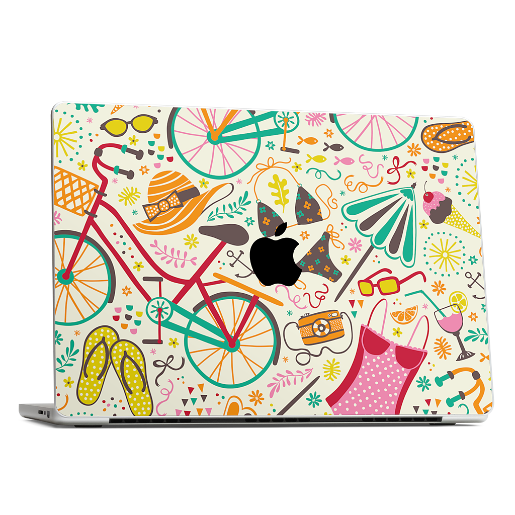 Seaside Cycle MacBook Skin
