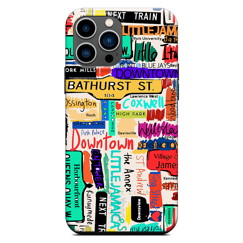 Toronto words iPhone Case