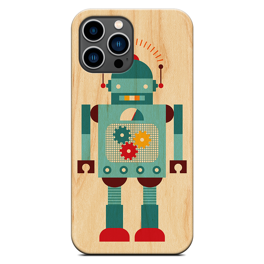 Blue Robot iPhone Case