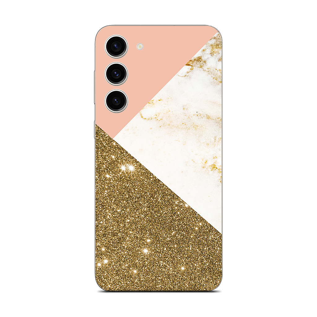 Gold Marble Collage Samsung Skin