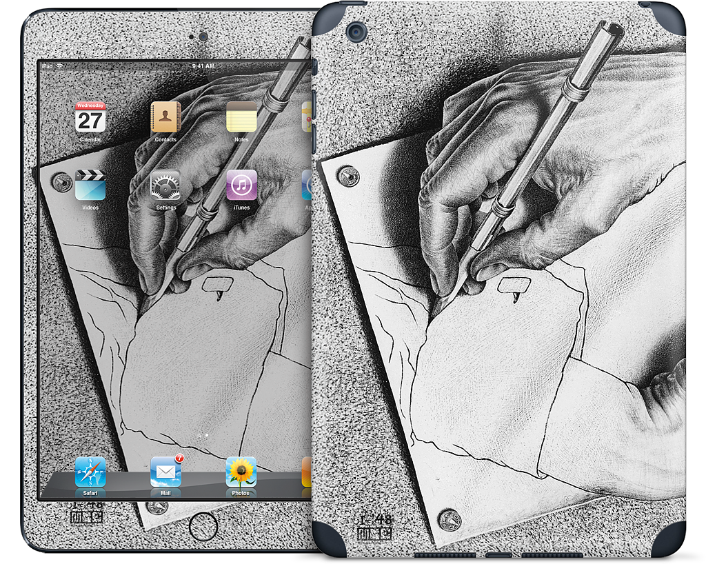 Drawing Hands iPad Skin