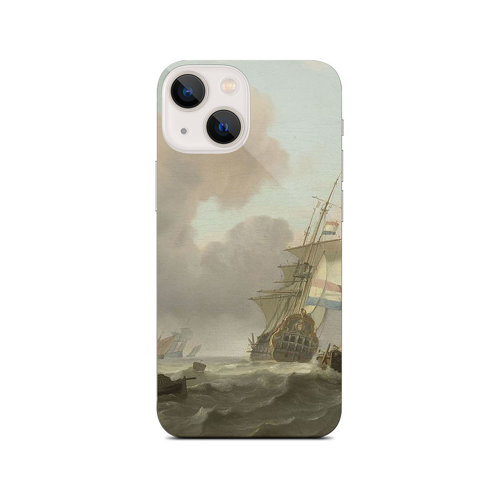 Ships in Choppy Sea iPhone Skin