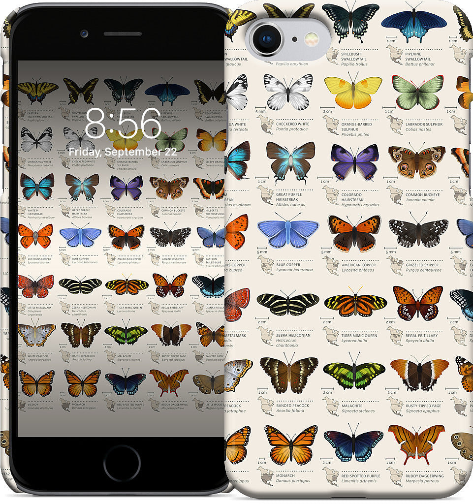 42 North American butterflies iPhone Case