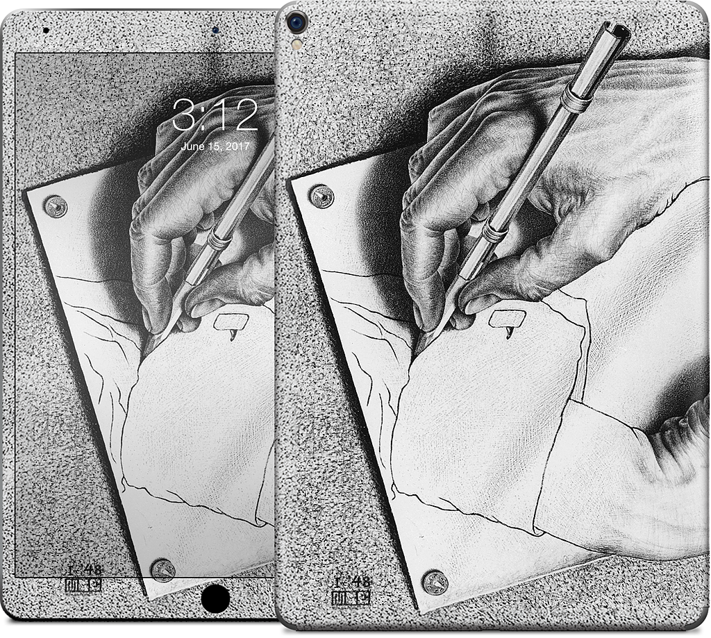 Drawing Hands iPad Skin
