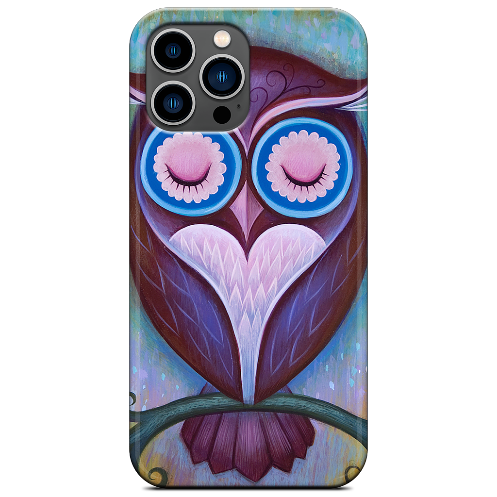 Sleepy Owl iPhone Case