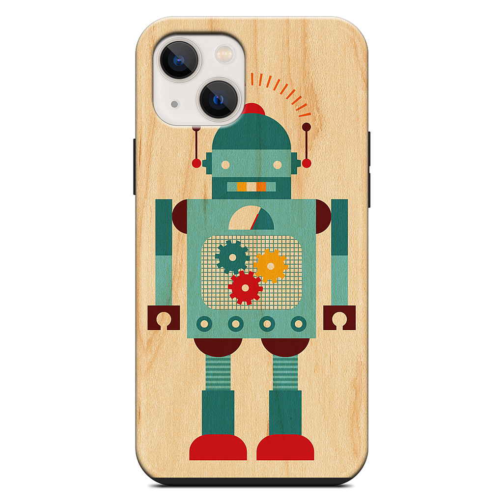 Blue Robot iPhone Case