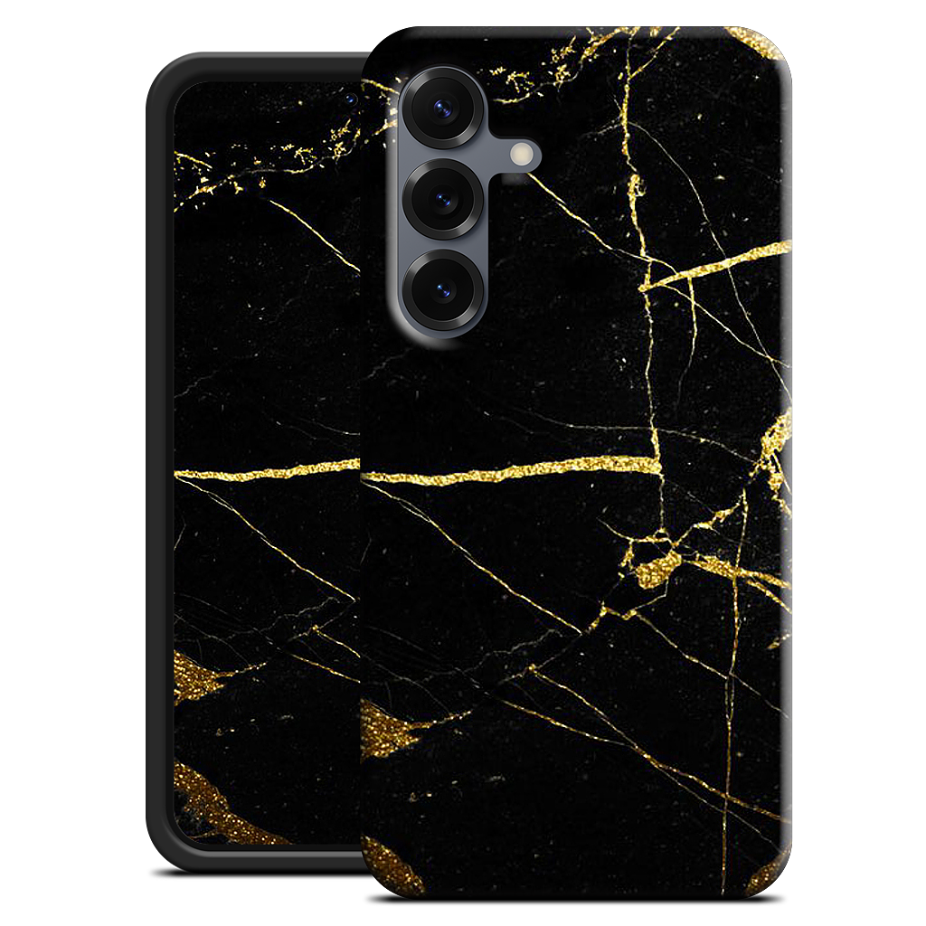 Black and Gold Marble Samsung Case