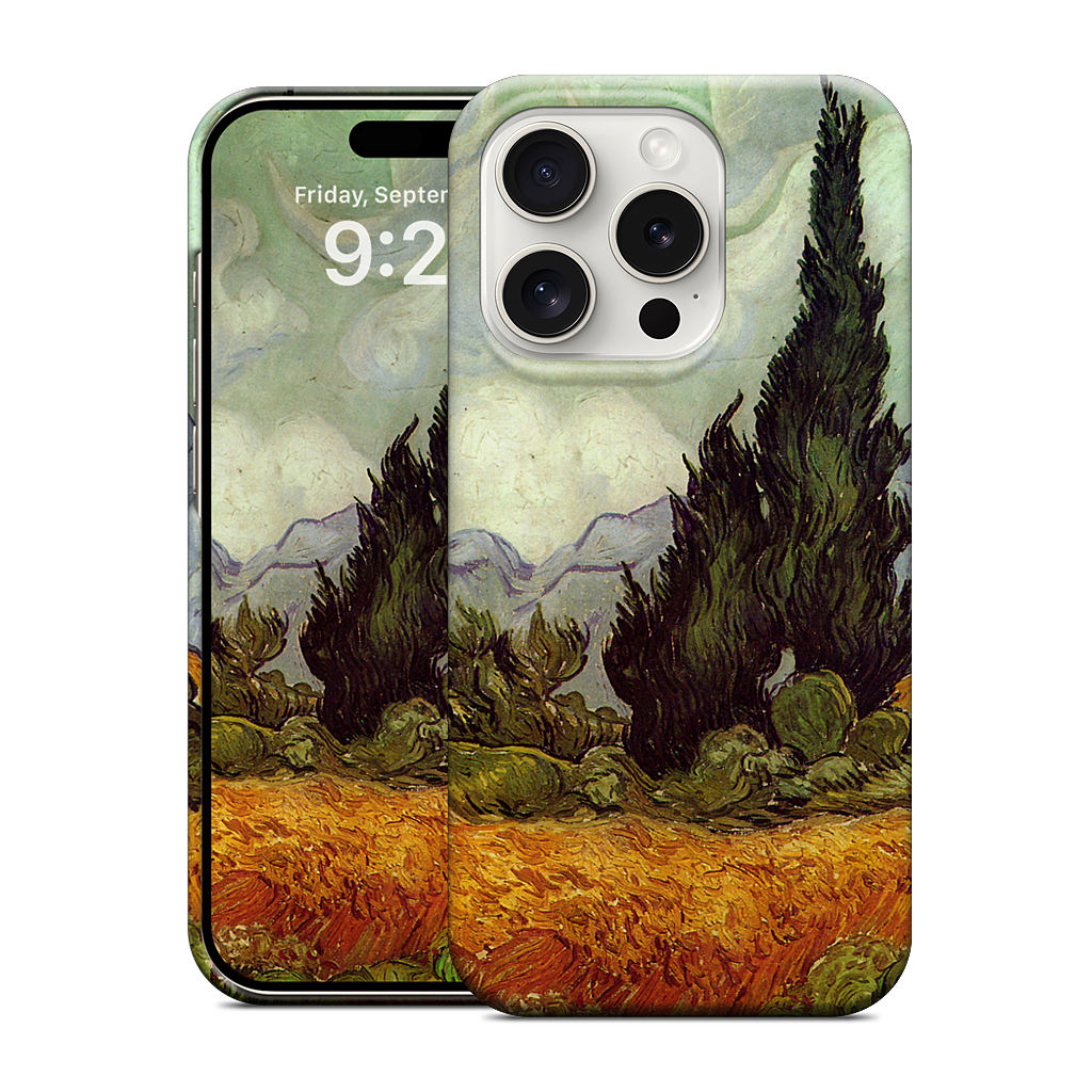 A Wheatfield with Cypresses iPhone Case