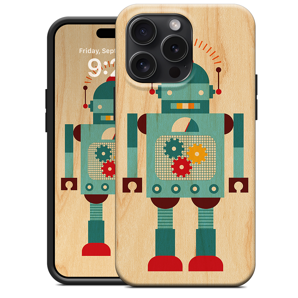 Blue Robot iPhone Case