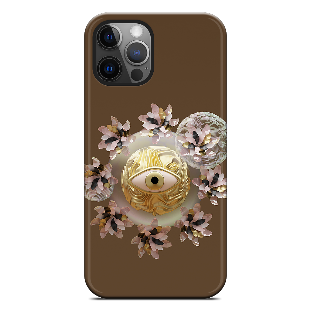 Golden Flowers iPhone Case