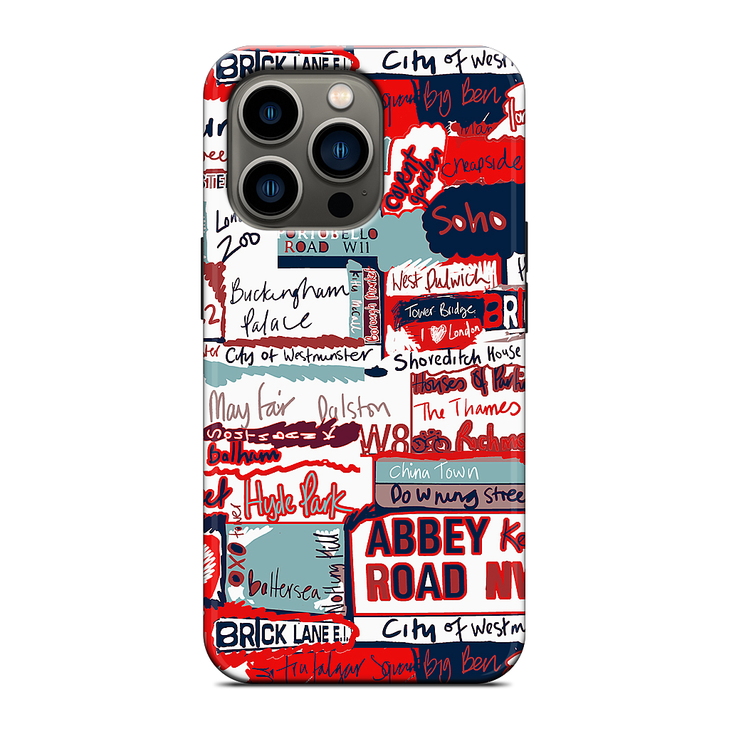 London Words iPhone Case