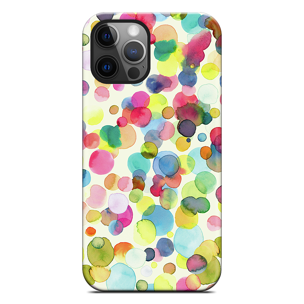 Watercolor Colorful Drops iPhone Case