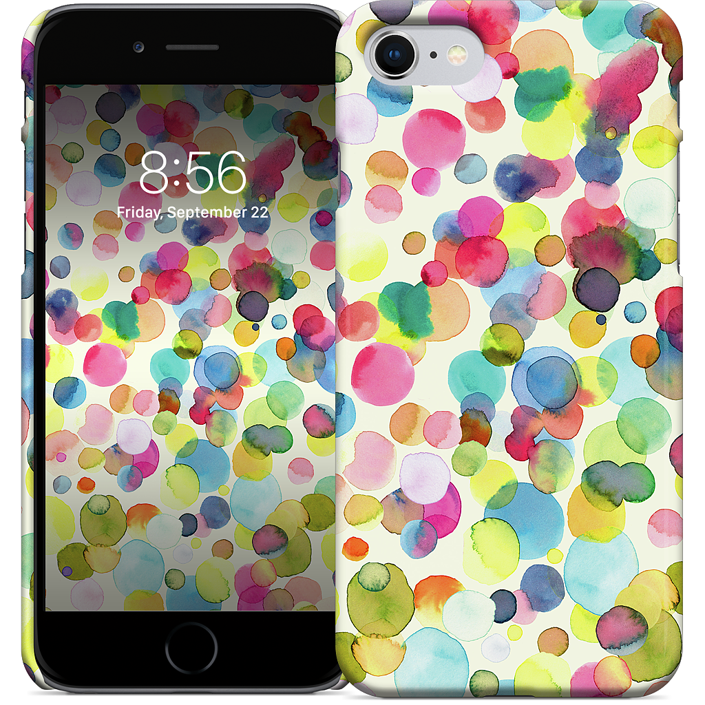 Watercolor Colorful Drops iPhone Case