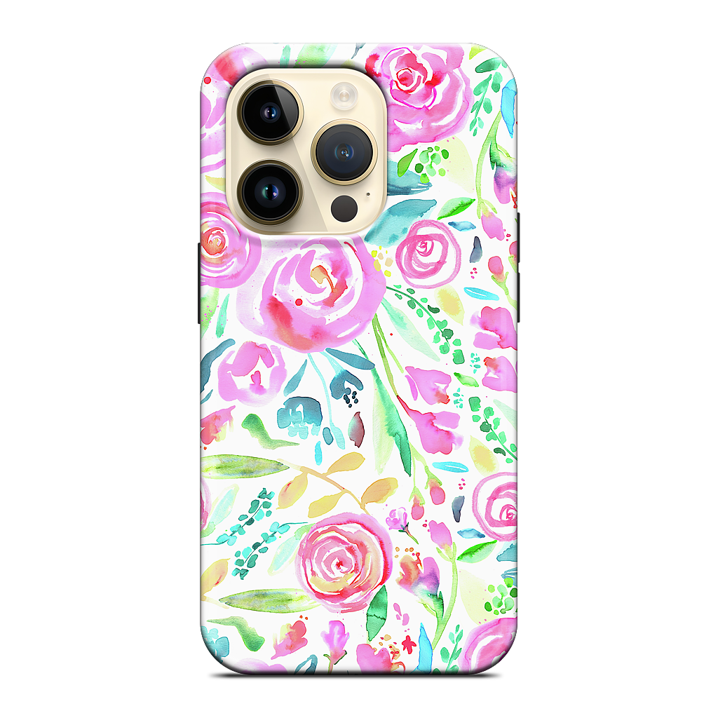 Sweet Floral Roses Pastel Bouquet iPhone Case