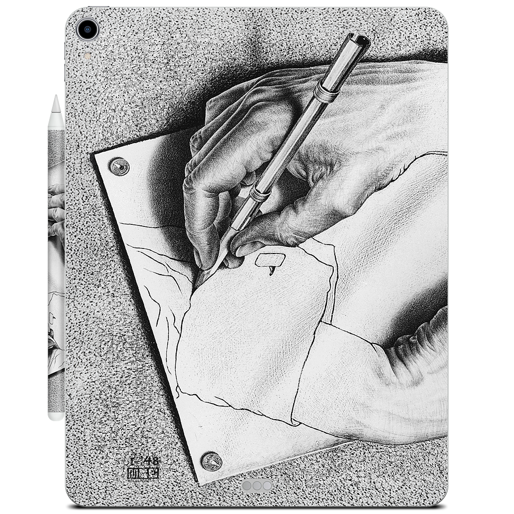 Drawing Hands iPad Skin