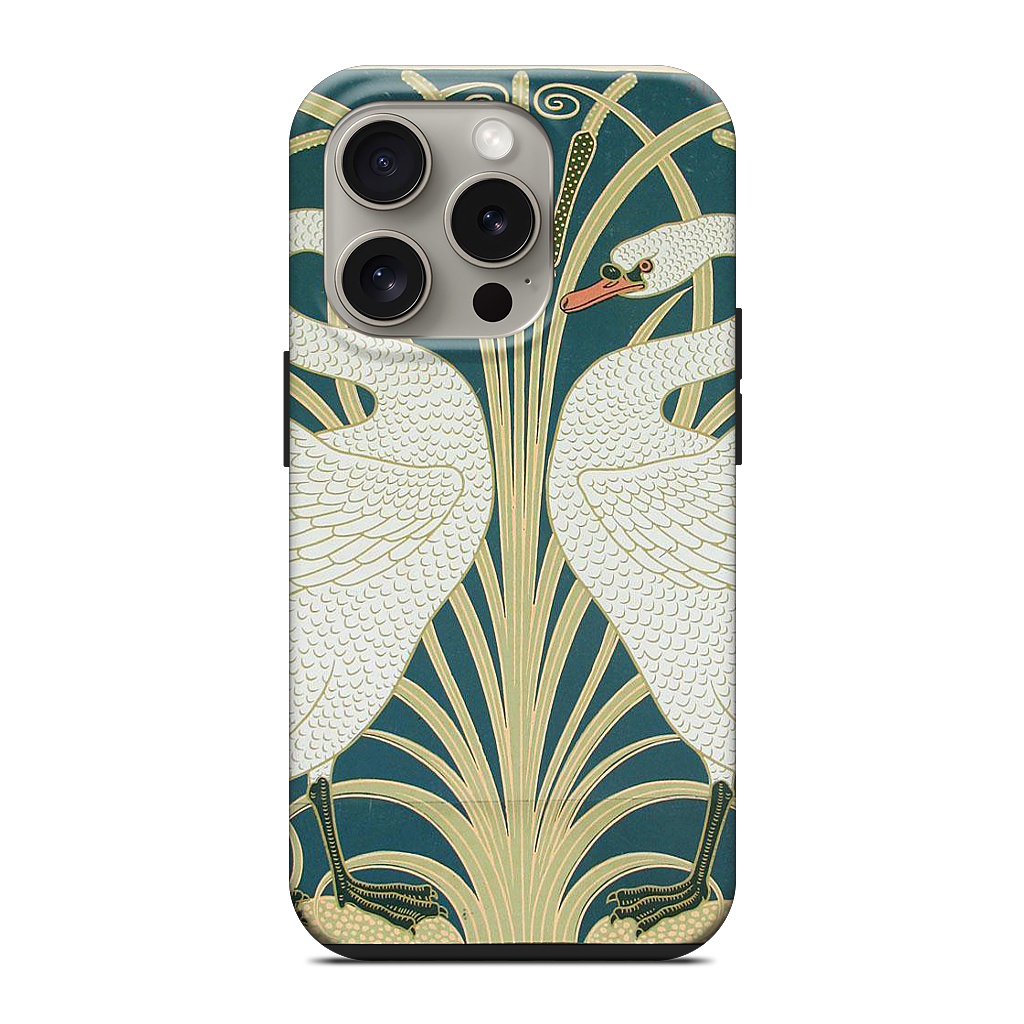 Swans and Irises iPhone Case