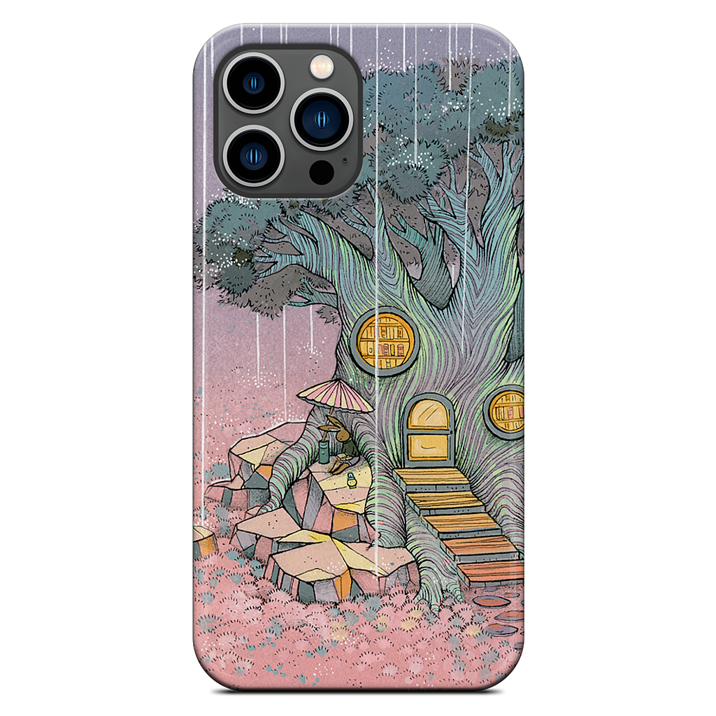 Rainy Day In The Library iPhone Case