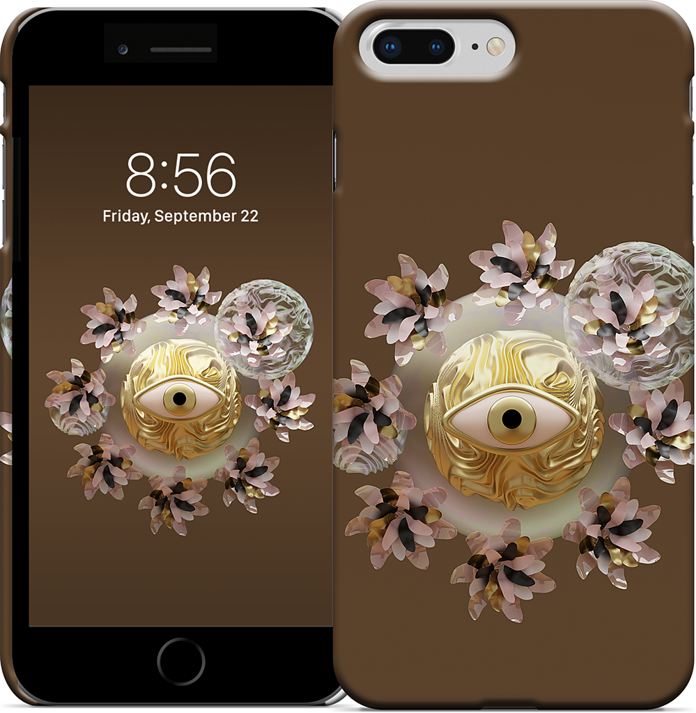 Golden Flowers iPhone Case