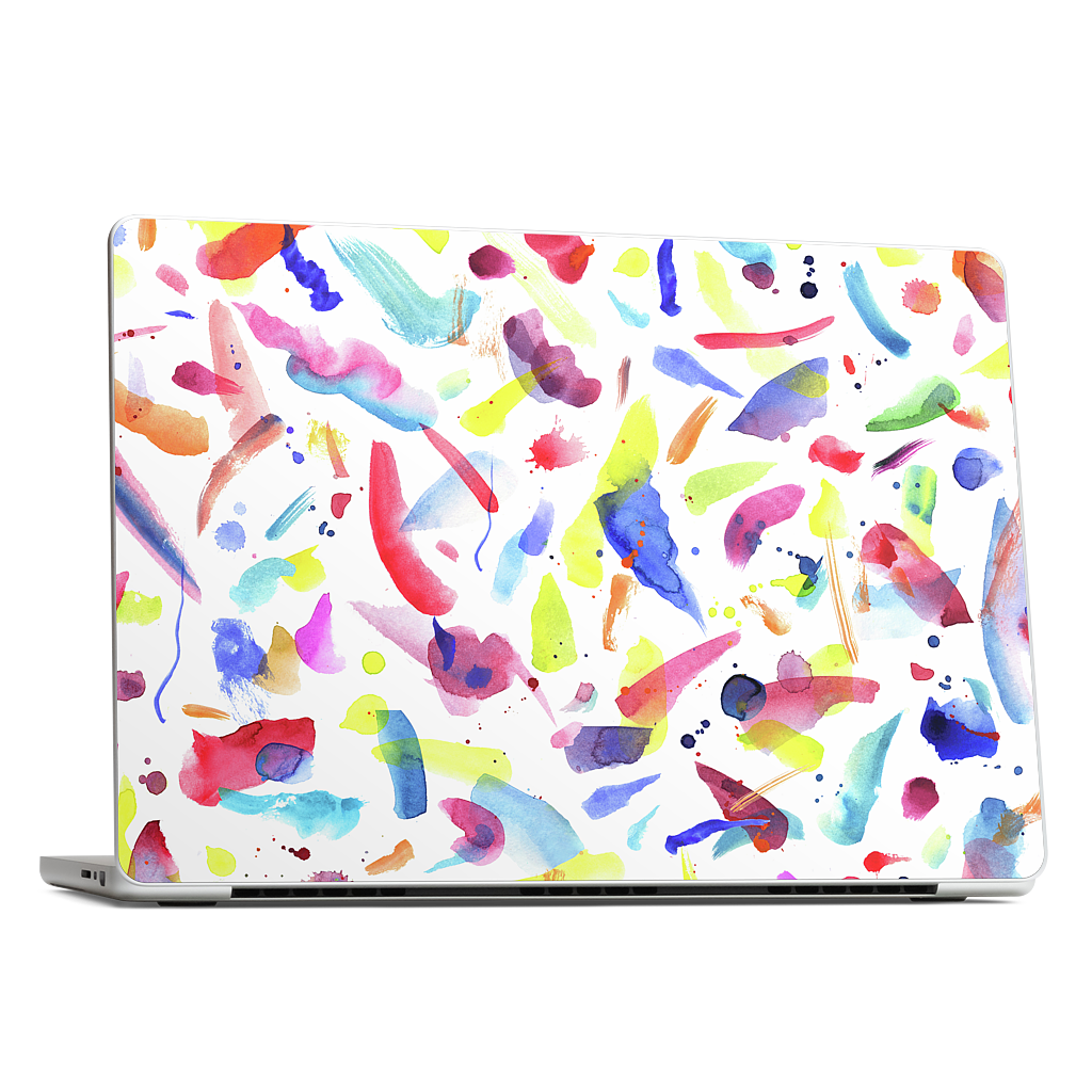 Watercolor Summer Brushstrokes MacBook Skin