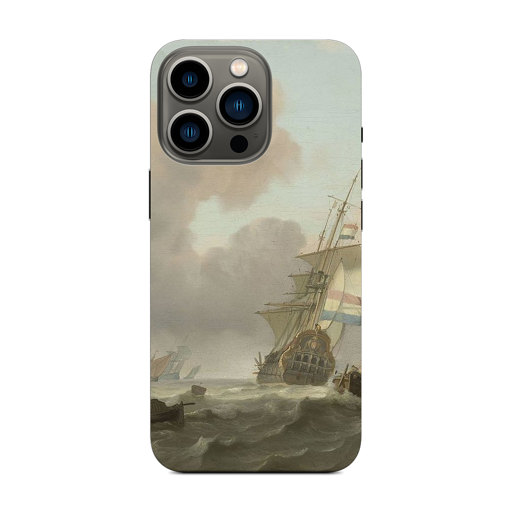 Ships in Choppy Sea iPhone Skin