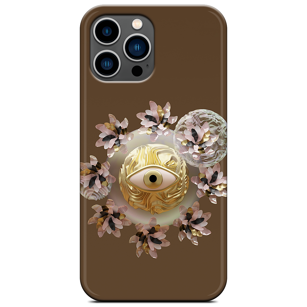 Golden Flowers iPhone Case