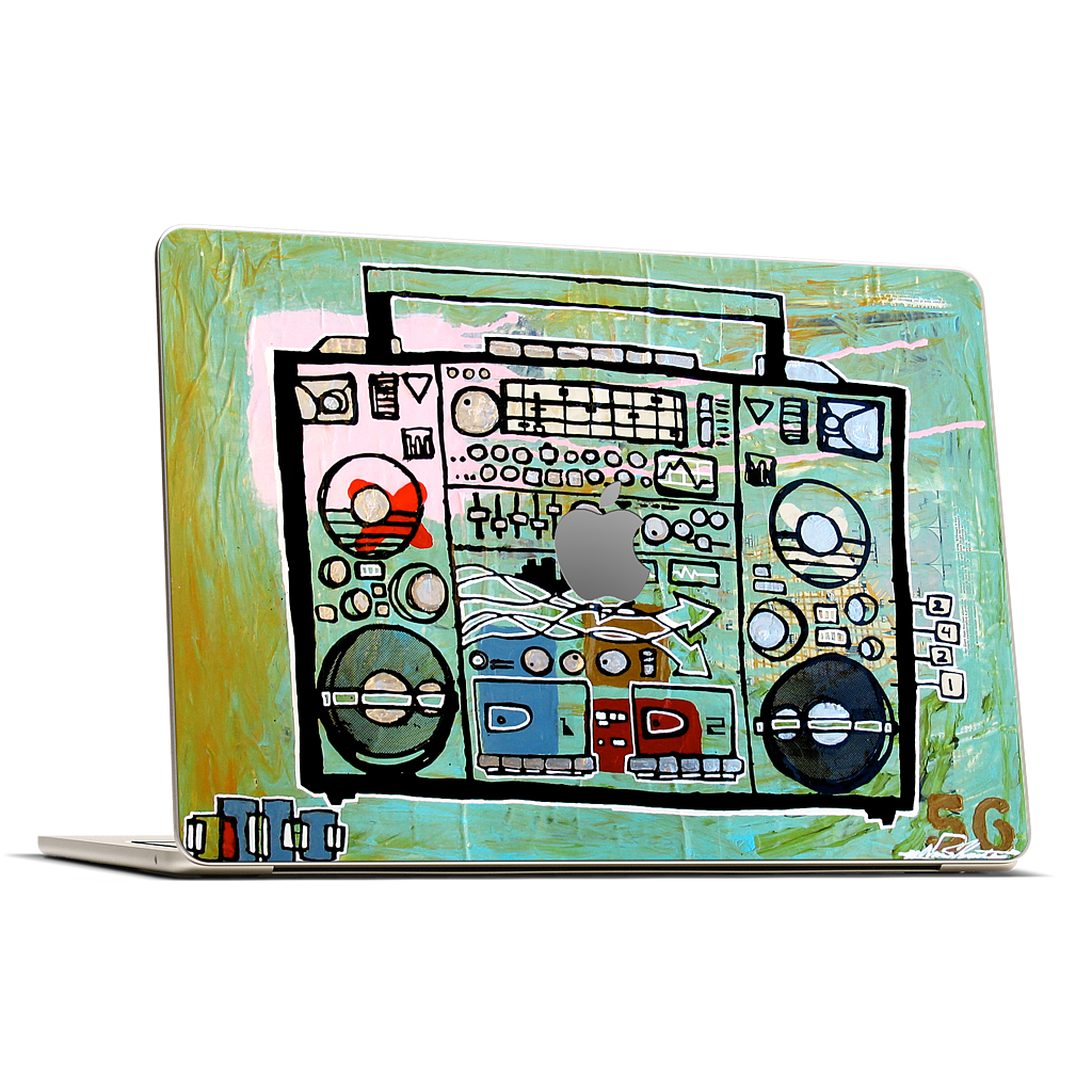 Ghetto Blaster MacBook Skin
