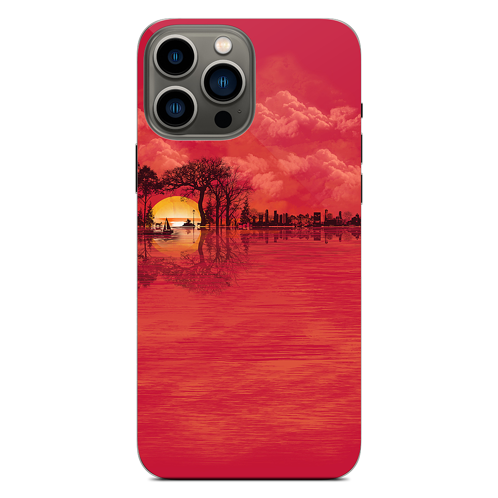 Musical Sunset iPhone Skin
