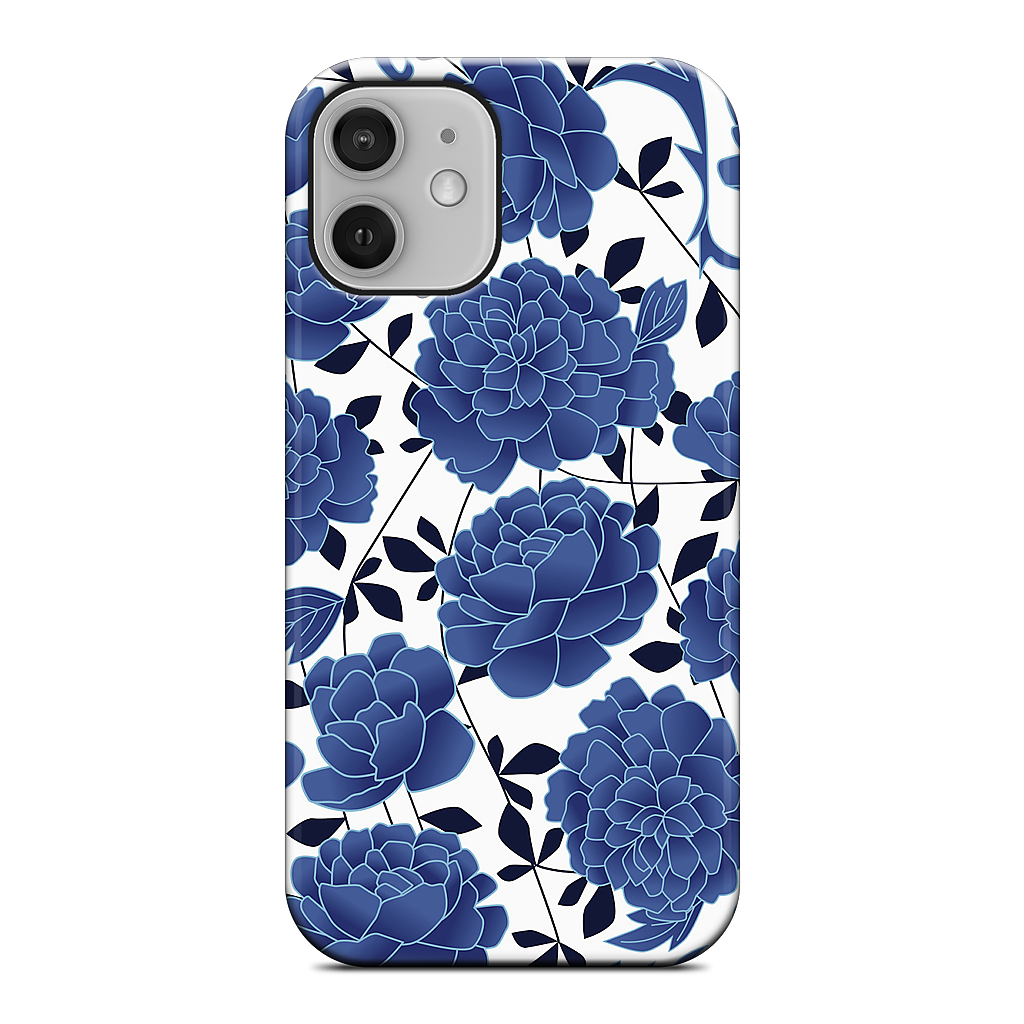 Blue flowers iPhone Case