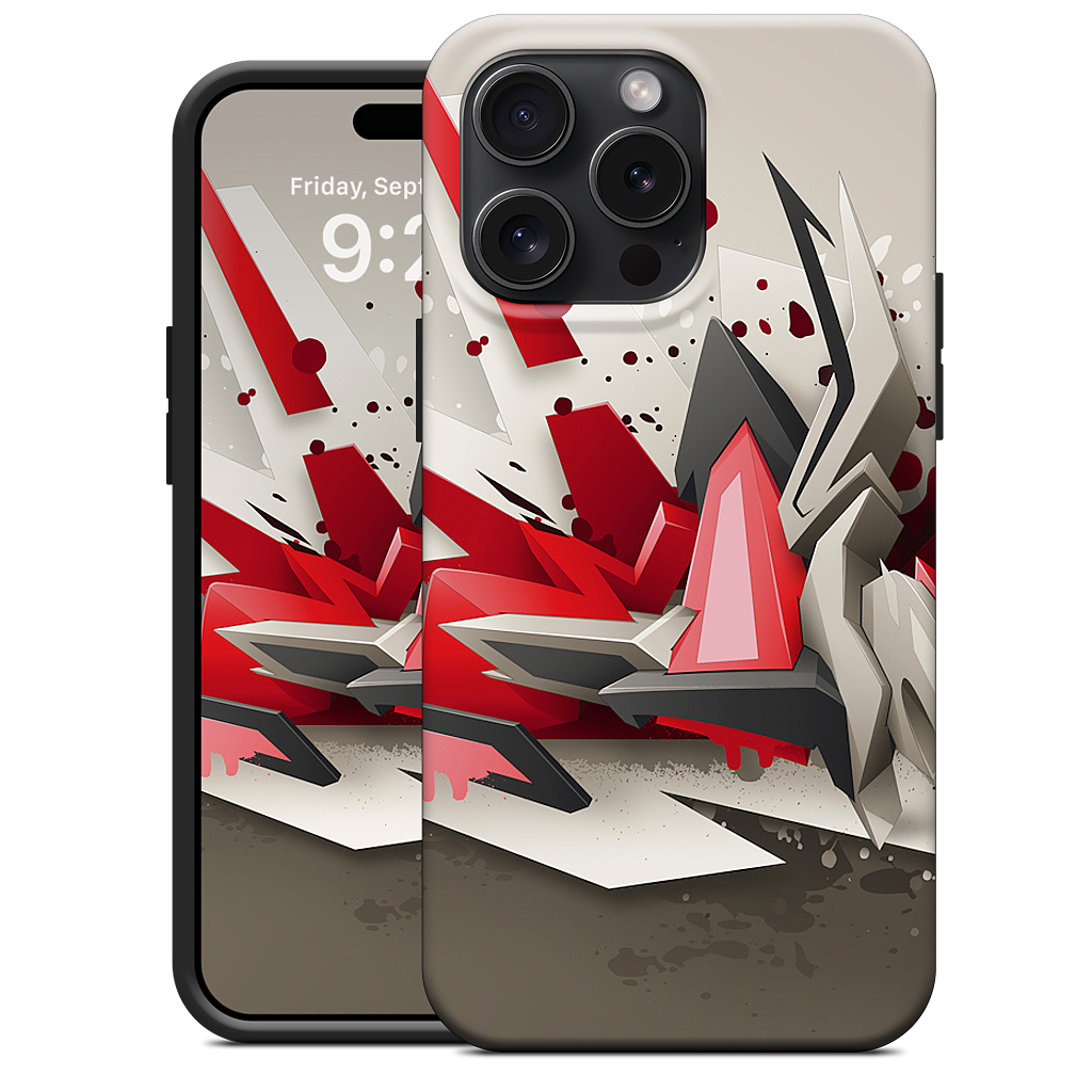 Red Metal iPhone Case